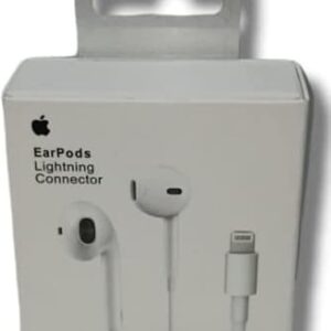 سماعة iPhone أصلية – Lightning EarPods متوافقة مع iPhone 16 Pro Max