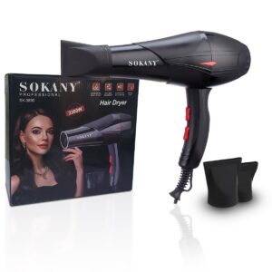 مجفف شعر احترافي Sokany SK-3890 – قوة 2300 واط لتصفيف مثالي