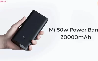 باور بانك شاومي 20000mAh – شحن سريع 50 واط / 3 منافذ / Type-C