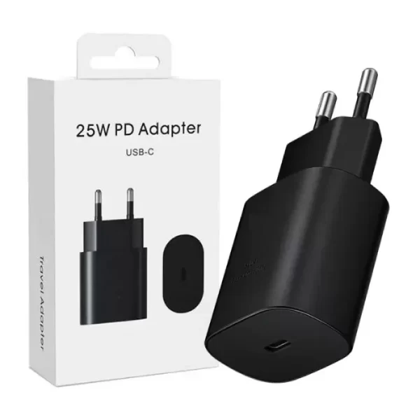 شاحن سامسونج أصلي 25W – أدابتور خلع سريع وآمن